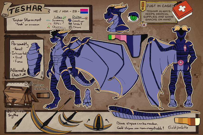 Teshar Reference Sheet